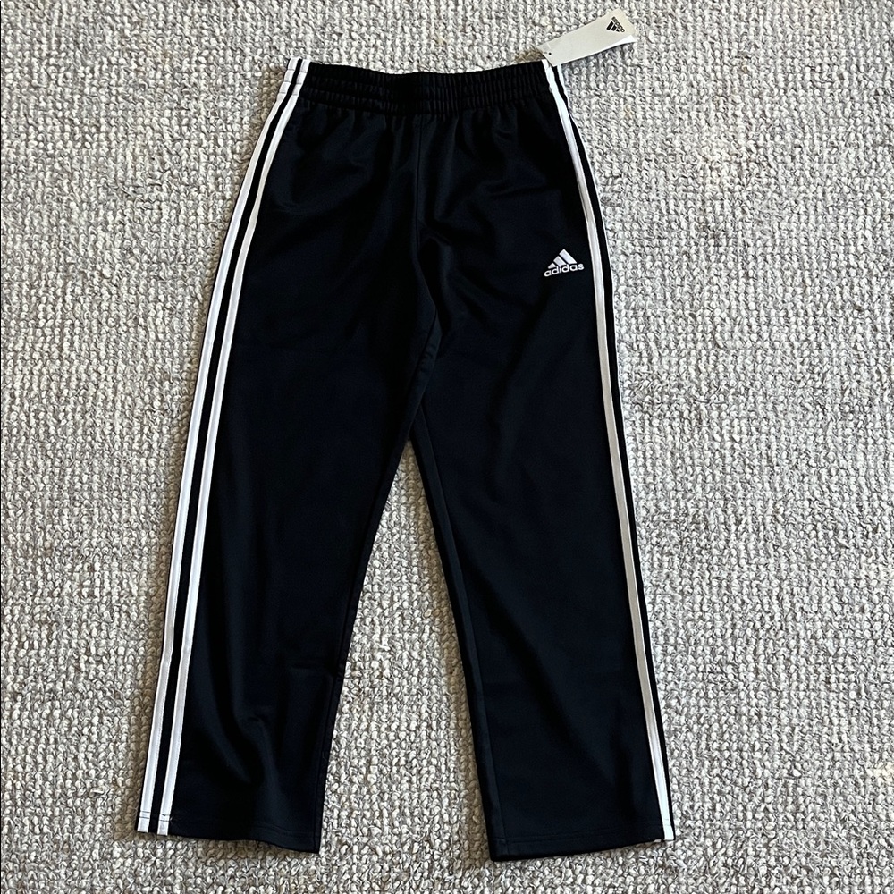 NWT Adidas Boys Black Joggers Pants